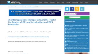 vCenter Operations Manager 5.8 (vCOPS) - Part 2 Configuring vCOPs ...