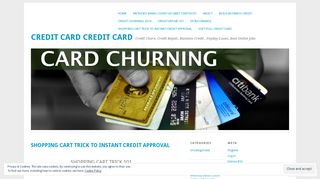 SHOPPING CART TRICK TO INSTANT CREDIT APPROVAL | Credit ...
