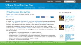 vCloud Express: Step by Step - VMware Cloud Provider Blog
