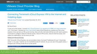 Connecting Terremark vCloud Express VM to the Internet and ...