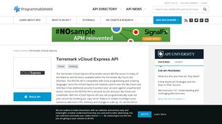 Terremark vCloud Express API | ProgrammableWeb