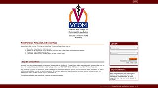 (Edward Via College of Osteopathic Medicine) Student Log In - VCOM