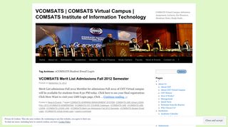 vCOMSATS Student Email Login | VCOMSATS | COMSATS Virtual ...