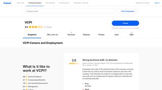 VCPI Careers and Employment | Indeed.com