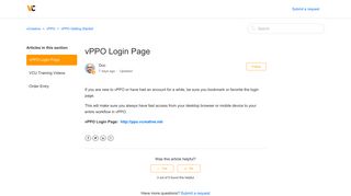 vPPO Login Page – vCreative
