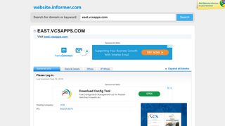 east.vcsapps.com at WI. Please Log in. - Website Informer
