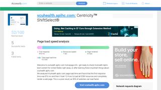 Access vcuhealth.apihc.com. Centricity™ ShiftSelect®