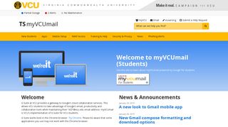 myVCUmail | Technology Services | VCU