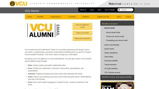 Alumni email - VCU Alumni