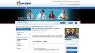 My VCU Health patient portal access now available for teens 13+