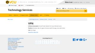 VPN | Technology Services | VCU