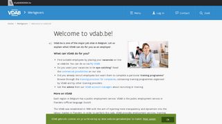 Welcome to vdab.be! | VDAB