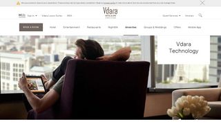 Hotel Room Technology - Vdara Hotel & Spa