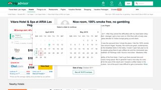 Nice room, 100% smoke free, no gambling - Review of Vdara Hotel ...