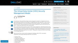 The Virtual Data Center (VDC) Security ... - Dell EMC InFocus