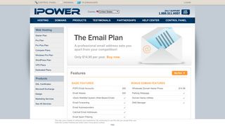 IPOWER 200 Email Accounts