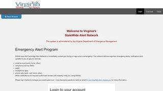 VDEM - Login to your account - CAHAN/Everbridge Login