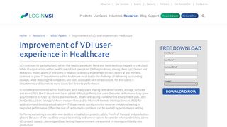 Improvement of VDI user-experience in Healthcare - Login VSI