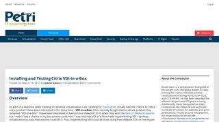 Citrix VDI-in-a-box - Install and Configure - BWW Media Group