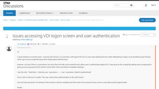 Issues accessing VDI logon screen and user authentication - VDI-in ...