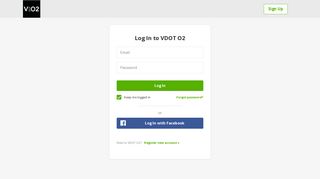 Log In | VDOT O2