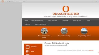 Drivers Ed Student Login • Page - Orangefield ISD