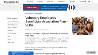 Voluntary Employees Beneficiary Association Plan - VEBA