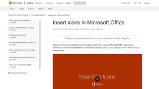 Insert icons in Microsoft Office - Office Support