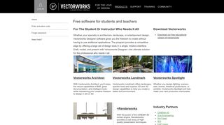 Vectorworks Student Portal | Free software for students and teachers