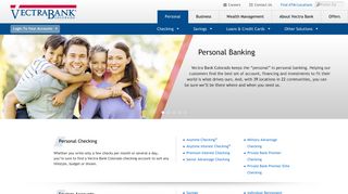 Personal Checking Savings Accounts and Loans - Vectra Bank