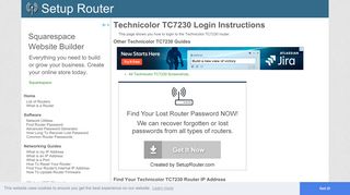 How to Login to the Technicolor TC7230 - SetupRouter