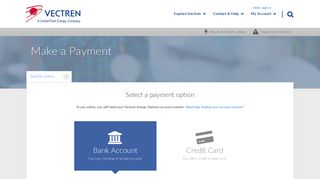 Make a payment | Vectren