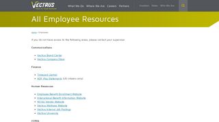 All Employee Resources | Vectrus