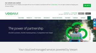 Sign up for the Veeam Cloud & Service Provider Program