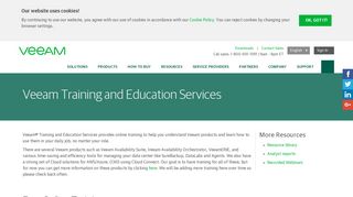 Veeam Training and Education Services