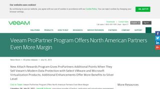 Veeam ProPartner Program Offers North American Partners Even ...