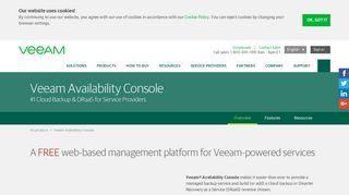 New Veeam Availability Console for service providers