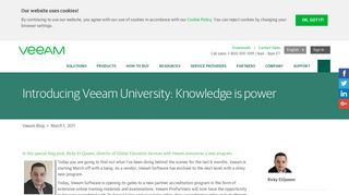 Introducing Veeam University: Knowledge is power