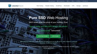 High Performance SSD Web Hosting | Better Hosting by VeeroTech