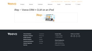 iRep – Veeva CRM + CLM on an iPad – Veeva - Veeva Systems