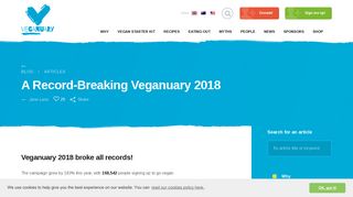 A Record-Breaking Veganuary 2018! | Veganuary