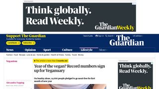 Year of the vegan? Record numbers sign up for Veganuary | Life and ...