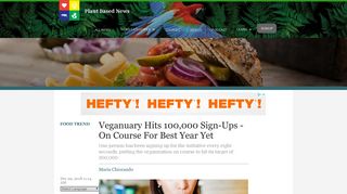 Veganuary Hits 100,000 Sign-Ups - On Course For Best Year Yet