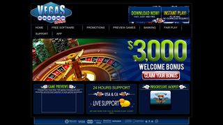 Vegas Casino Online - Las Vegas style Online Casino with over 80 ...