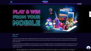 Vegas Spins | Play & win on mobile anytime, anywhere!