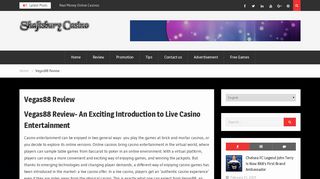 Vegas88 Review | Shaftsbury Casino