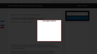 Vehicle Path Mobile Login | News of Upcoming Cars 2020