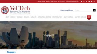 Singapore - Vel Tech Rangarajan Dr.Sagunthala ... - VelTech University