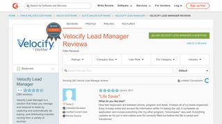 Velocify Lead Manager Reviews 2019 | G2 Crowd