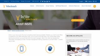 About Insite - PMP Certification Exam Prep & Training - Velociteach